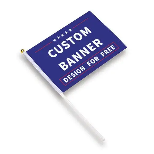 	Custom Paper Hand Waving Flags – Personalized Printed Flags with Logo