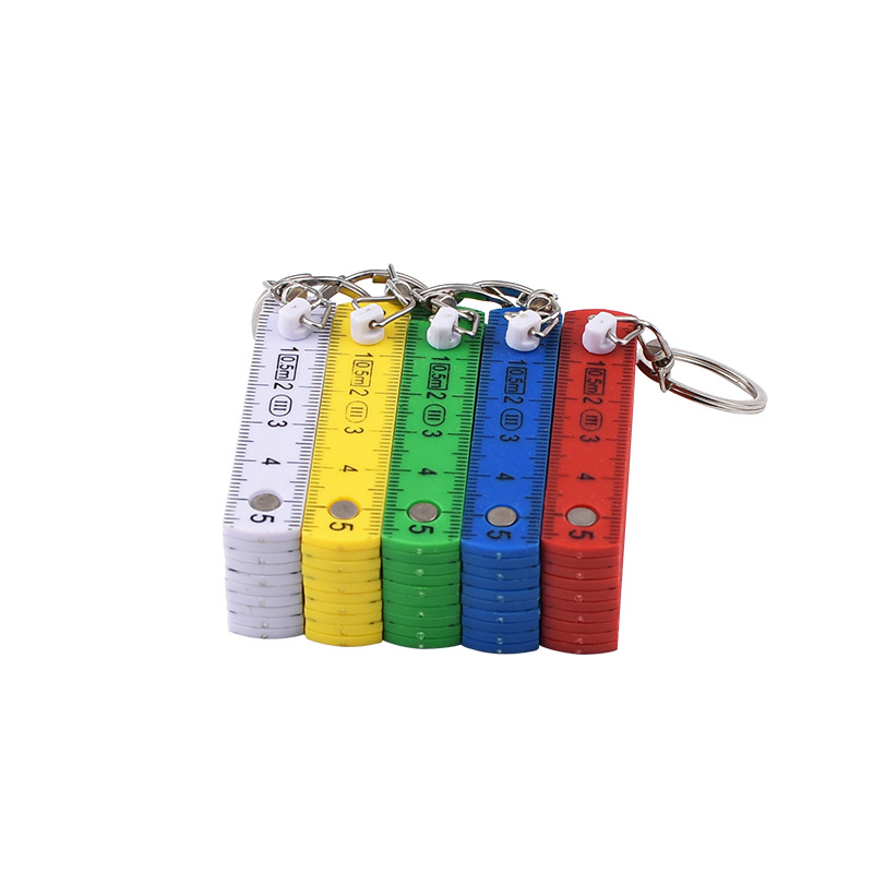 	Branded folding ruler keychains
