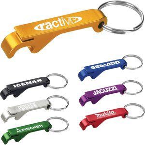 	Branded bottle opener keyrings