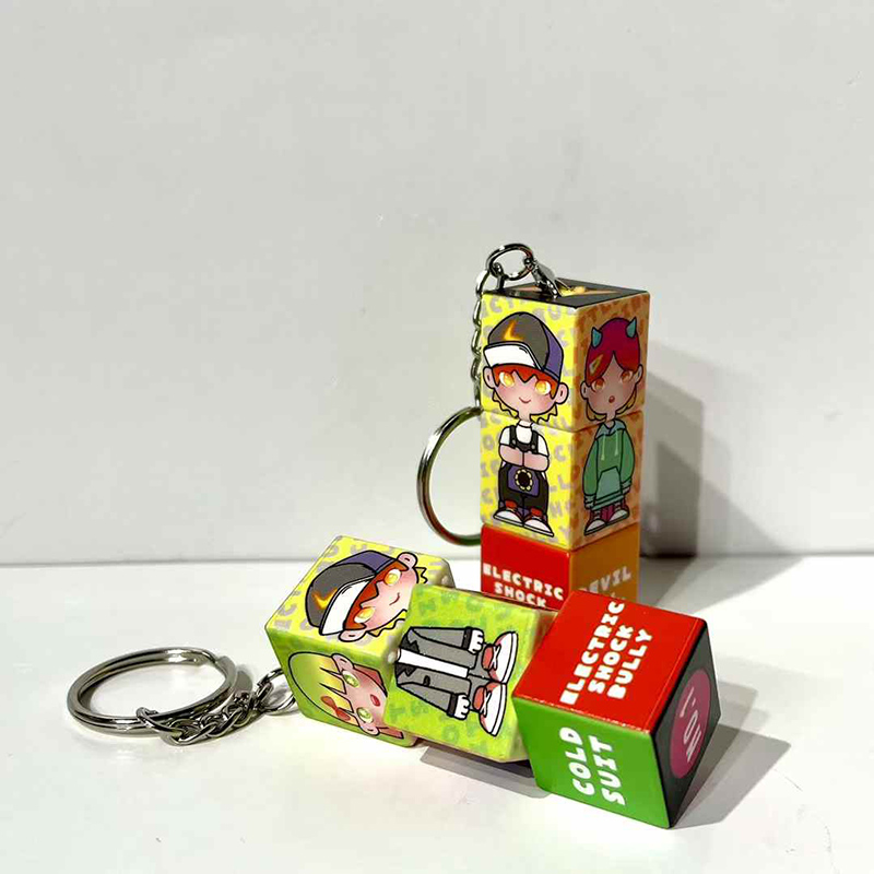 	Branded Rubik’s cube keychains