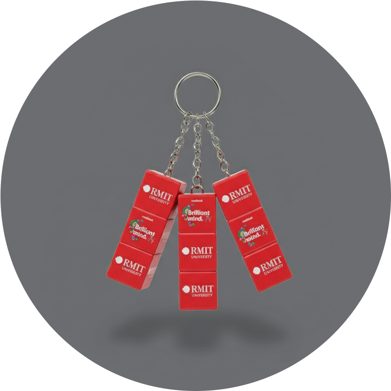 	Llaveros cubo Rubik con logo