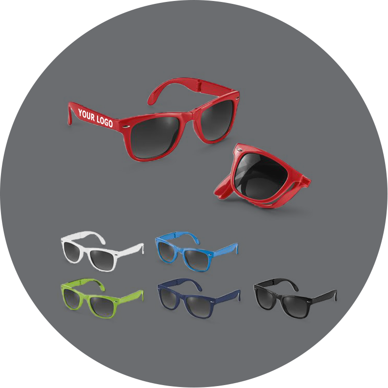 	Gafas de sol plegables con logo