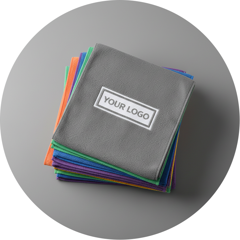 	Paños de microfibra con logo