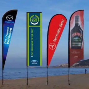 Custom Beach Flags | Double-Sided Printed Beachflags – ...