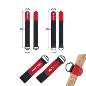 Custom Printed Velcro Cable Ties with Metal Eyelet | Pe...