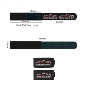 Cintas de esquí con velcro con logo